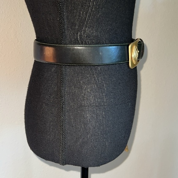 ESCADA Women’s Collaboration with Avignon Black Leather Belt Gilded Gold Charms main image 10